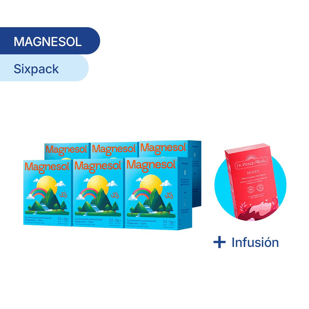 SIXPACK: MAGNESOL CLÁSICO x 33 sobres